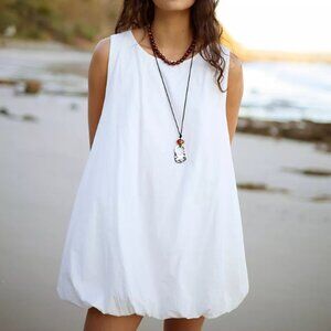 Struttin' Bubble Mini Dress Color: Ivory